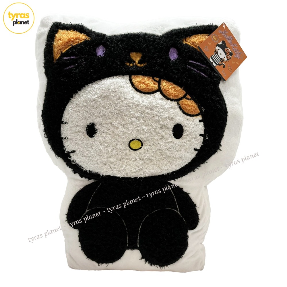 Hello Kitty by Sanrio Halloween Black Cat Costume Plush Pillow 19” - NEW